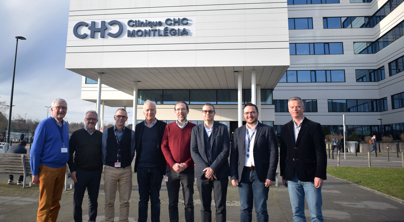 Première visite du ministre Yves Coppieters au Groupe santé CHC