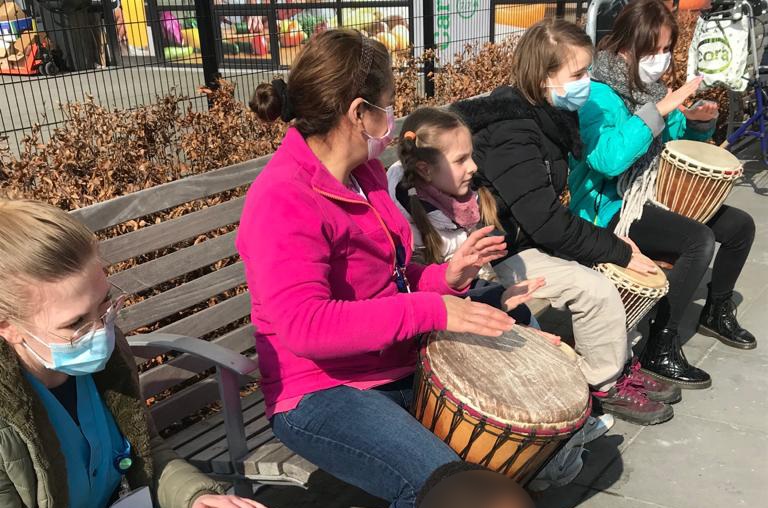 Les tambours pour la paix pour la 1ère fois à MontLégia